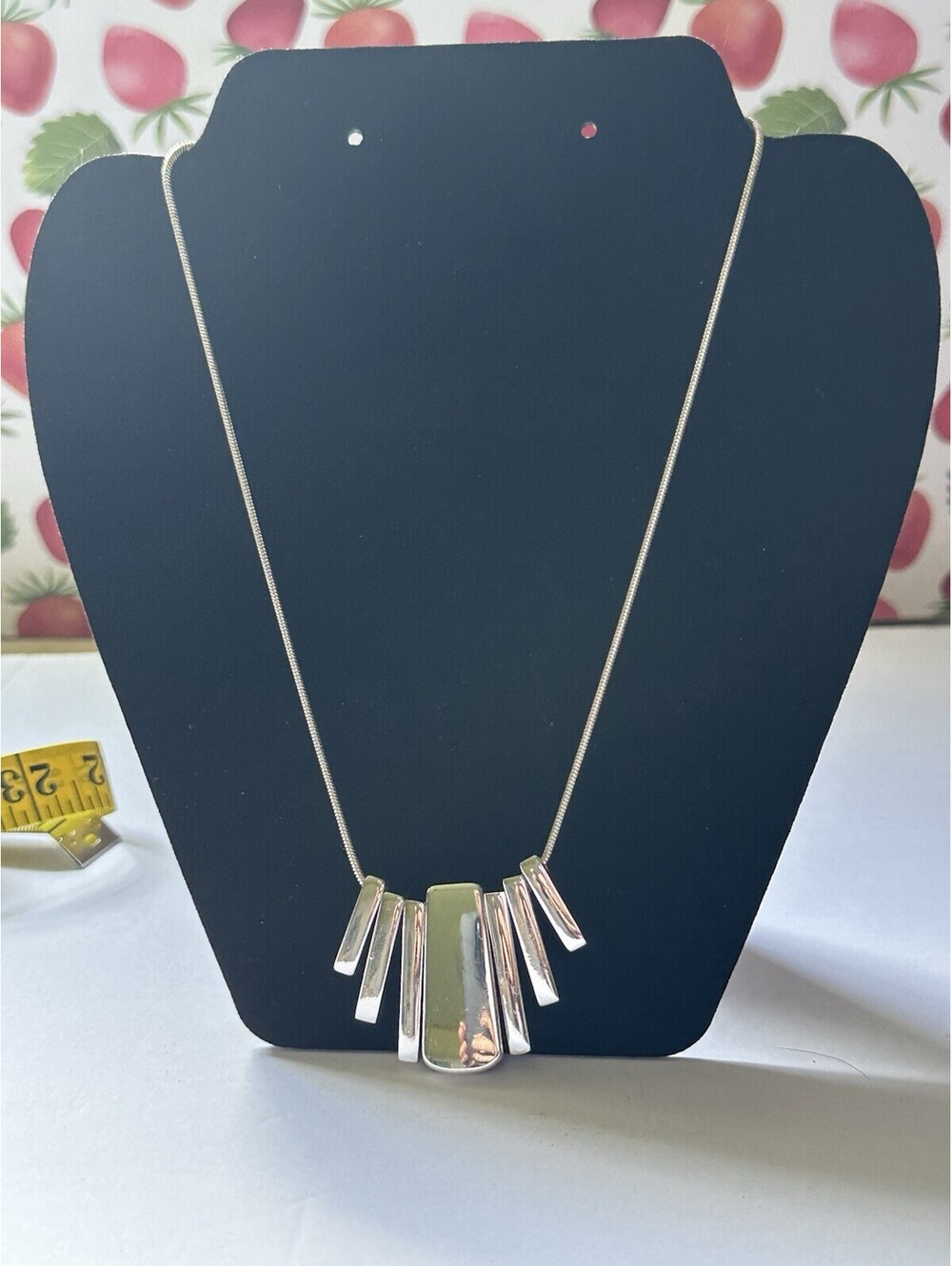 Silvertone Lauren Conrad Geometric Necklace